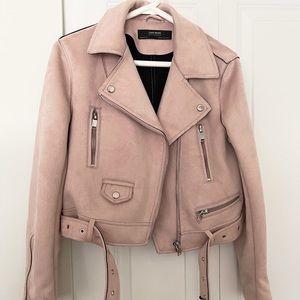 Zara Suede Biker Jacket